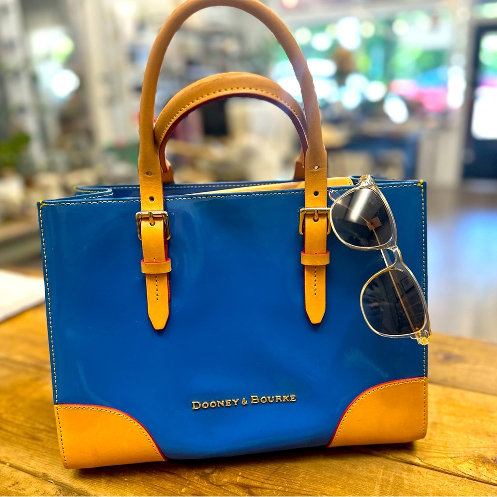 Dooney & Bourke Blue and Tan Women's Bag